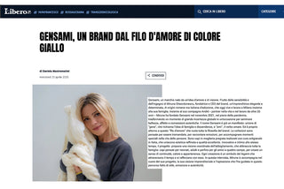 Gensami, un brand dal filo d'amore di colore giallo