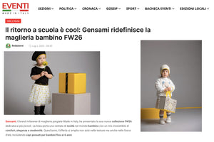 Il ritorno a scuola è cool: Gensami ridefinisce la maglieria bambino FW26
