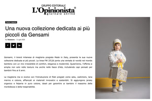 Una nuova collezione dedicata ai più piccoli da Gensami