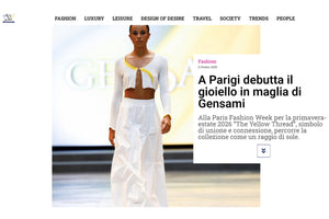 A Parigi debutta il gioiello in maglia di Gensami