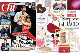 Bracciale gioiello in maglia con cascata di cristalli in Chi Magazine