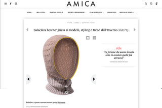 Balaclava Gensami in Amica magazine