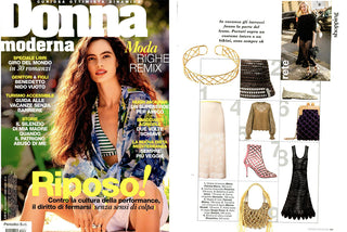 La nostra gonna midi a rete in Donna Moderna