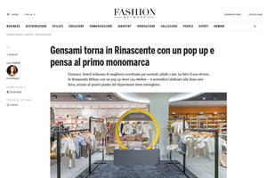 Fashion Network - Gensami torna in Rinascente con un pop up e pensa al primo monomarca
