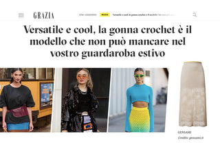 Versatile e cool - la gonna crochet (Grazia Magazine)