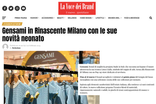 Gensami in Rinascente Milano con le sue novità neonato