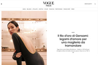 VOGUE: Il filo d'oro di Gensami: legami d'amore per una maglieria da tramandare