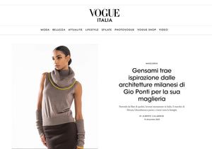 Vogue Italy: "Gensami trae ispirazione dalle architetture milanesi di Gio Ponti"