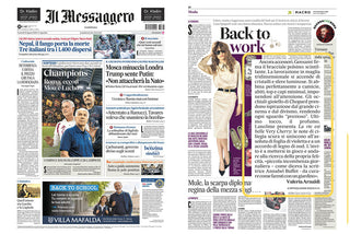 Back to work - Il Messagero