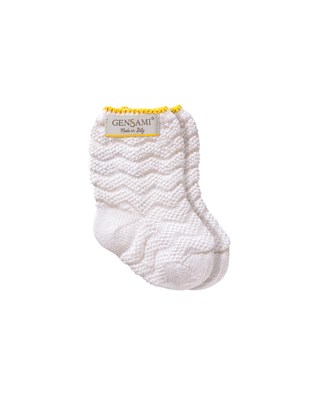 Wave-stitch unisex booties