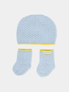 Honeycomb-knit gift set