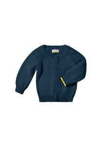 Crewneck cardigan in baby alpaca mulberry silk and cashmere