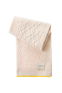 Lozenge and basket stitch blanket