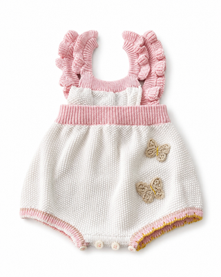 Short overall with cornely butterfly