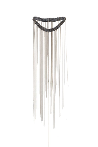Cascade knitted necklace