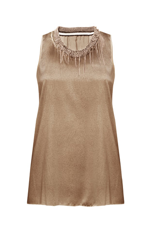 Liquid metal top with jewel collar
