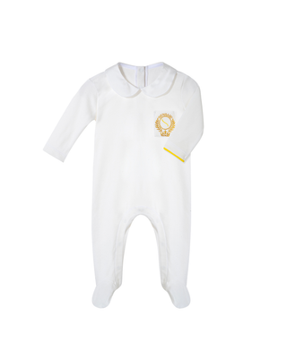Laurel wreath long leg romper