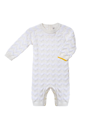 ZigZag-stitch long romper