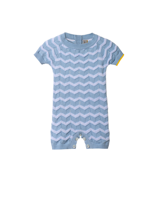 ZigZag-stitch short romper