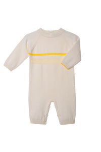 Luminous striped long leg romper
