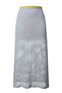 Longuette skirt at the mesh