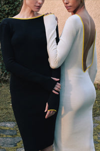 Backless midi dress