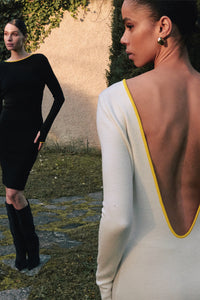 Backless midi dress