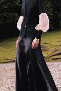 Maxi skirt in pure mulberry silk